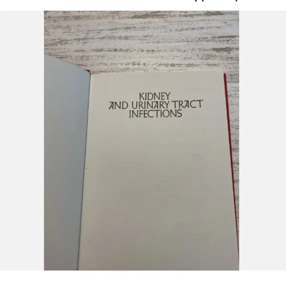 Vintage 1971 Kidney and Urinary Tract Infections Book Eli Lilly Hardcover